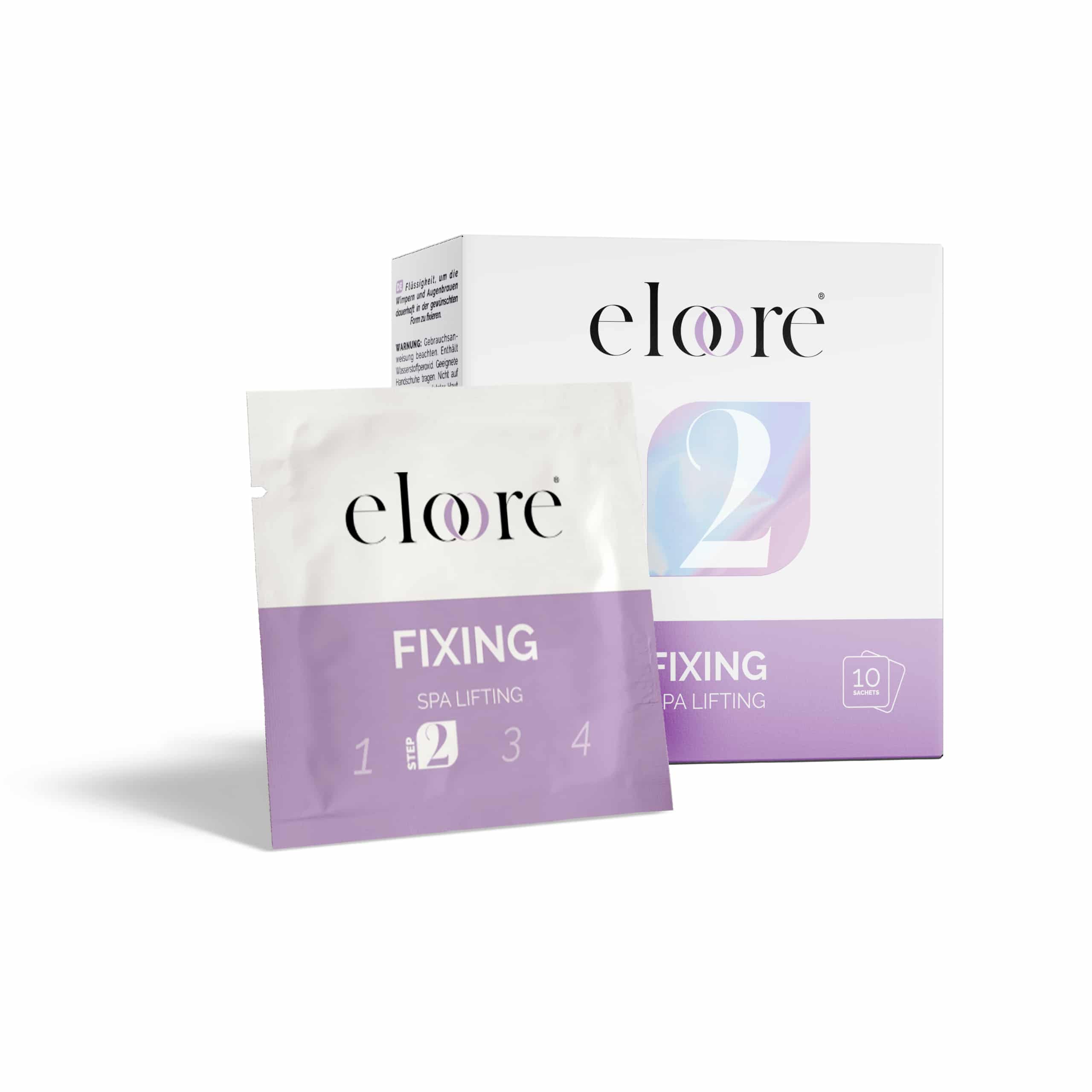 ELOORE® FIXING LOTION SZETT 10X2 ML TASAKOK – CISZTEAMIN SZEMPILLA ÉS SZEMÖLDÖK LIFTING