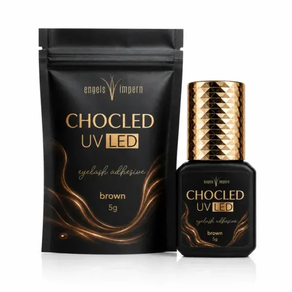 CHOCLED UV LED szempilla ragasztó 5 g – barna – 0,3 mp.