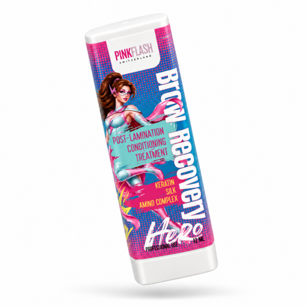 Pink Flash Brow Recovery Hero – Professzionális ápoló kezelés szemöldök lamináláshoz